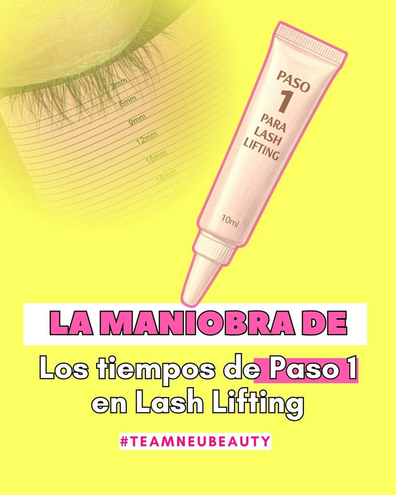 Tiempo de paso 1 en lash lifting: te enseño mi maniobra
